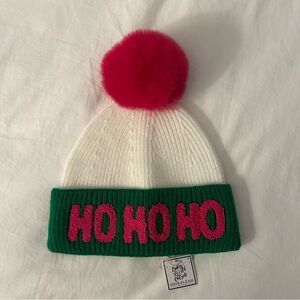 Shiraleah Chicago Holiday Pom-Pom “HO HO HO” Beanie